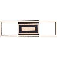 Brilliant Besson Plafonnier - 16x55x4cm - Métal - Noir - Couleur Noir - Matériel Métal - Douilles Nvt - Nombre de points lumineux 1 - Type de lampe LED