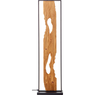 Brilliant Chaumont Vloerlamp - 33x18x120cm - Metaal - Hout/Zwart - Materiaal Metaal - Kleur Hout,Zwart - Fitting Nvt - Aantal lichtpunten 1 - Type lamp LED