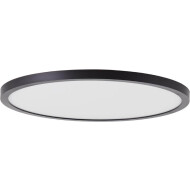 Brilliant Tuco Plafonnier - Ø30cm - Plastique - Blanc/Noir - Nombre de points lumineux 1 - Douilles Nvt - Couleur Noir,Blanc - Type de lampe LED - Matériel Matière plastique