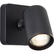 Brilliant Marty Spot plafond - 10x10x12.10cm - Métal - Noir - Matériel Métal - Couleur Noir - Type de lampe LED - Douilles Nvt