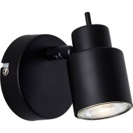 Brilliant Andres Plafondspot - Ø8cm - Metaal - Zwart - Kleur Zwart - Type lamp LED - Fitting Nvt - Materiaal Metaal