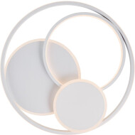 Brilliant Runda Plafonnier - Ø50cm - Métal - Blanc - Couleur Blanc - Type de lampe LED - Douilles Nvt - Nombre de points lumineux 1 - Matériel Métal