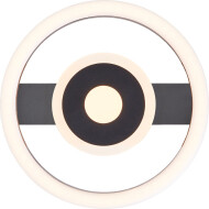 Brilliant Maureen Plafonnier - Ø20cm - Métal - Noir - Nombre de points lumineux 1 - Couleur Noir - Douilles Nvt - Matériel Métal - Type de lampe LED