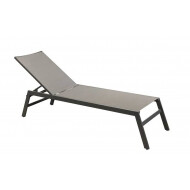 Lit Tommy aluminium gris - Marque DDD - Couleur Gris - Matériel Textile