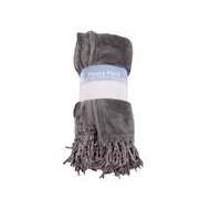 Fleece plaid grijs 160x200 cm - Merk DDD
