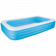 Piscine famille 305x183 cm - Marque Bestway - Diamètre de la piscine 305 cm - Couleur Bleu - Age à partir de 6 ans