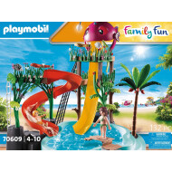 Playmobil Family Fun Waterpark met glijbanen - 70609 - Merk Playmobil - Leeftijd vanaf 4 jaar