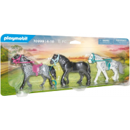 Playmobil Country 3 chevaux Frison Knabstrupper et Andalou - 70999 - Marque Playmobil - Age à partir de 4 ans