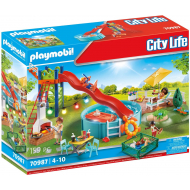 Playmobil City Life Zwembadfeest met Glijbaan - 70987 - Merk Playmobil - Leeftijd vanaf 4 jaar