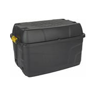 Practo Home Boîte de Rangement Heavy Duty avec Couvercle sur Roulettes - 56x94x52cm - 175L - Marque Practo Home - Options Avec couvercle,Sur roues - Matériel Matière plastique - Contenu 175 l - Couleur Noir