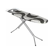 Practo Home Strijkplank Verstelbaar in Hoogte tot 90cm - 120x38cm - Montpellier - Merk Practo Home - Kleur Chroom - Opties Inklapbaar