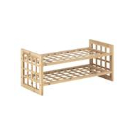 Practo Home Rangement Chaussures en Bois - 70x32x32cm - Empilable - 8 Paires - Marque Practo Home