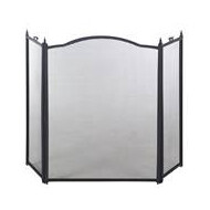 Practo Home Haardscherm Classic van Staal - 96x62cm - Plooibaar - Zwart - Topper - Merk Practo Home