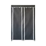 Practo Home Garde-Robe Alu-Tissu Fermeture Zippée - 163x109x48cm - Légère et Double - Marque Practo Home