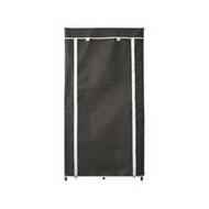 Practo Home Armoire - Aluminium et Tissu - 152x77x47cm - Gris - Marque Practo Home