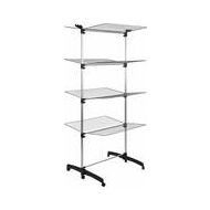 Practo Home Tour de Séchage Claire avec 4 Niveaux Pliable - 53m - Aluminium - Marque Practo Home - Matériel Matière plastique,Métal