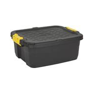 Practo Home Boîte de Rangement Heavy Duty avec Couvercle - 20x50x40cm - 24L - Marque Practo Home - Options Avec couvercle - Contenu 24 l - Couleur Noir - Matériel Matière plastique
