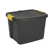 Practo Home Boîte de Rangement Heavy Duty avec Couvercle - 35x50x40cm - 42L - Marque Practo Home - Couleur Noir - Matériel Matière plastique - Options Avec couvercle - Contenu 42 l
