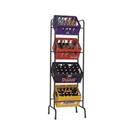 Practo Home Porte-Caisse pour 4 Bacs - Noir - 163x46x51cm - Nouveau depuis 21/11/2024 - Marque Practo Home