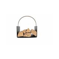 Practo Home Panier à Bûches pour Usage Intérieur et Extérieur - Noir Mat - Marque Practo Home