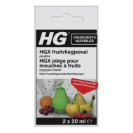 HG Contre les Mouches des Fruits - Recharge - 2x20ml - Convient pour Insectes