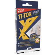 Riem Ti-Tox Boîte Anti-Fourmis à Base de Spinosad - Action Longue - Détruit Fourmilière - 2 pièces - Convient pour Fourmis