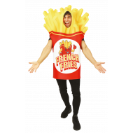 Costume adulte frites - mousse - taille unique - Taille  One Size - Sexe Unisex
