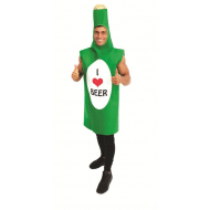 Costume adulte bouteille de bière - mousse - taille unique - Taille  One Size - Sexe Unisex