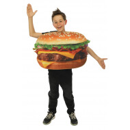 Kinderkostuum Hamburger - Foam - One Size - Maat One Size - Geslacht Unisex - Leeftijd Nvt