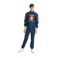 Racepak Car Racer - Blauw - Maat 52 - Merk Partyline - Maat 52 - Geslacht Unisex
