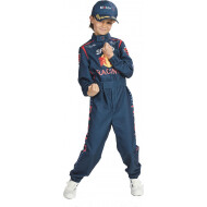 Racepak Car Racer - Blauw - Maat 164 - Merk Partyline - Geslacht Jongen - Maat 164 - Leeftijd vanaf 14 jaar