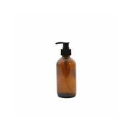 Point-Virgule Boston fles uit glas met pomp amber 250ml - Merk Point Virgule