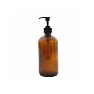 Point-Virgule Boston fles uit glas met pomp amber 500ml - Merk Point Virgule