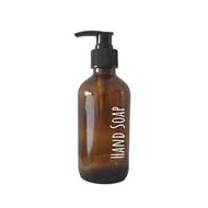 Point-Virgule Boston fles uit glas met pomp amber Hand Soap 250ml - Merk Point Virgule