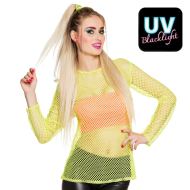 Visnet Shirt - Dames - Medium/Large - Neongeel - Geslacht Dames - Maat One Size