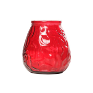 Cosy&Trendy Lowboy Theelichthouder - Ø10x10,5cm - Rood
