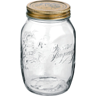Bormioli Rocco Quattro Stagioni Keuken Voorraadpotten - Met Schroefdop - 1L - Glas - Transparant - Materiaal Glas - Kleur Transparant
