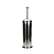 Artex Toiletborstel met Houder - Ø12cm - RVS - Zilver