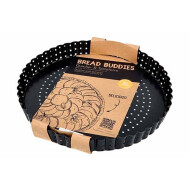 Birkmann Bread Buddies Moule à Quiche Carré - 25x25cm - Acier - Noir - Forme Rond - Matériel Acier