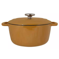 Cosy&Trendy Fontestic Pot de Cuisine - Ø24xH11,8cm - Fonte - Or Ambré - Marque Cosy & Trendy - Convient pour Toutes sources de chaleur