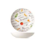 Cosy&Trendy Pastabord - Ø20,5cm - Porselein - Décor - 6 Stuks - Materiaal Porselein - Kleur Wit