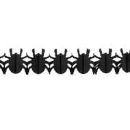 Guirlande Araignée - 4m - Papier - Noir