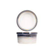 Cosy&Trendy Nora Ramequin - Ø11x6cm - Grès - Matériel Poterie - Couleur Bleu,Blanc