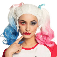 Perruque J. Ester - Femmes - Blanc/Bleu/Rose