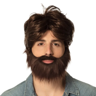 Perruque Dude - Hommes - Marron