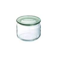 Luminarc Pure Jar Bocal de Rangement avec Couvercle - 500ml - Verre - Vert - Couleur Vert - Matériel Verre