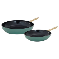Cosy&Trendy Elegance Braadpan - Ø24cm & Ø28cm - Aluminium - Groen - 2ass - Geschikt voor Alle warmtebronnen,Inductie
