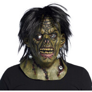 Masque Frankenstein - Adultes - Taille Unique - Vert/Noir