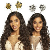 Diadeem Happy New Year - Volwassenen - One Size - 2ass
