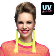 Paar Oorbellen UV Blacklight - 20cm - Neongeel